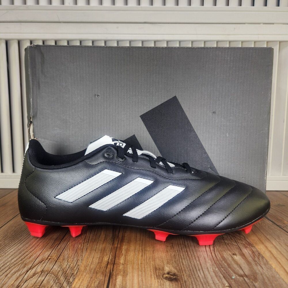 Adidas Goletto VIII FG Mens Sz 12 Black White Athletic Soccer Cleats Boot GX7793